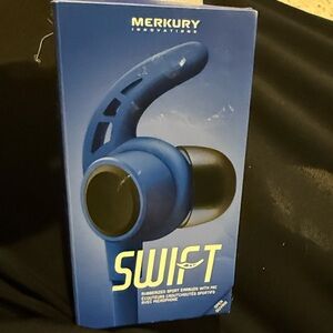 Merkury Blue Swift Earbuds with Microphone